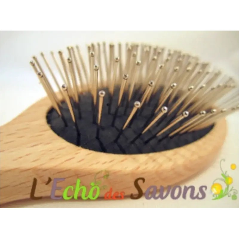 Brosse à Cheveux Picot Métal Extra Douce - 21 X 6 Cm, Solide, Pour Cheveux Longs