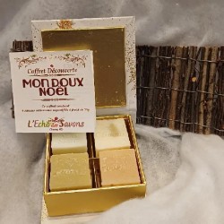 Coffret cadeau de savons MON DOUX NOËL avec fiche explicative