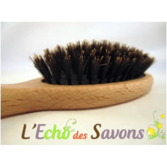 Brosse à cheveux Anaé sanglier à coussin - Zoom sur tête