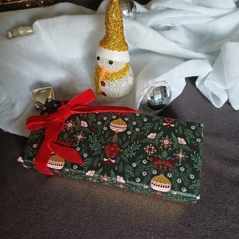 Coffret cadeau de savons PLAISIR D'HIVER - Vue Coffret fermé