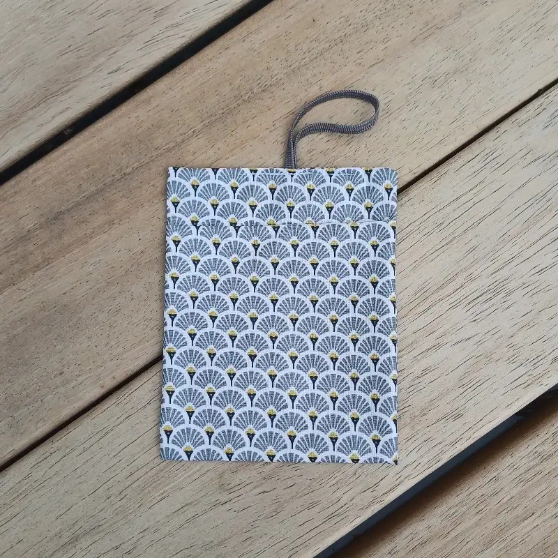 Pochette à Savon - Thème Paon Gris
