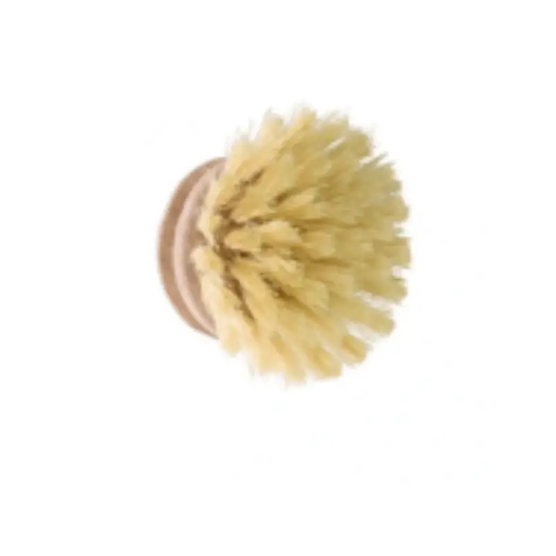 Tête pour brosse à vaisselle en fibre agave et bois - Vue de la brosse Tête pour brosse à vaisselle en fibre agave et bois - Vue de la brosse