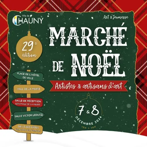 Affiche de Marché de Noel 2024 de Chauny (02)