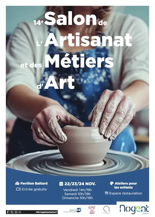 Affiche du 14e Salon de l'Arisanat et des Métiers d'Art de Nogent