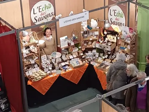 Photo du stand  de l'Echo des Savons au salon de Nogent-sur-Marne