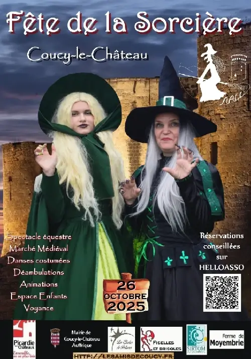 Affiche de ka Fête de la Sorcière de Coucy-le-Château