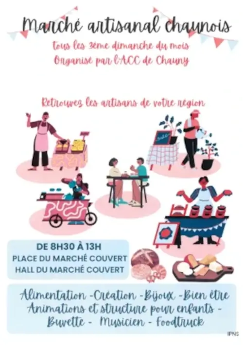 Affiche de 2e Marche Artisanal de Chauny - Juin 2025
