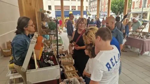 Une du Journal Aisne Nouvelle sur le Marché Artisanal Chaunois de Juillet 2025