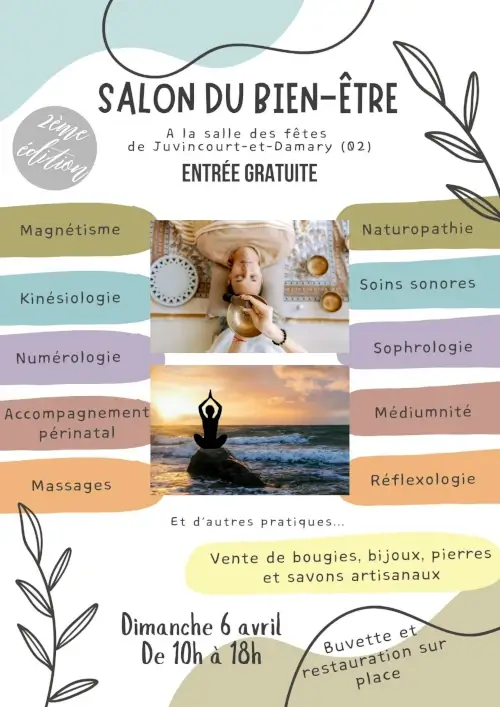 Affiche du Salon 2025 du Bien-être de Juvincourt-et-Damary