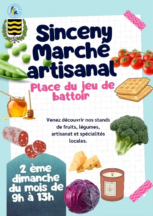 Affiche du Marché Artisanal de Sinceny