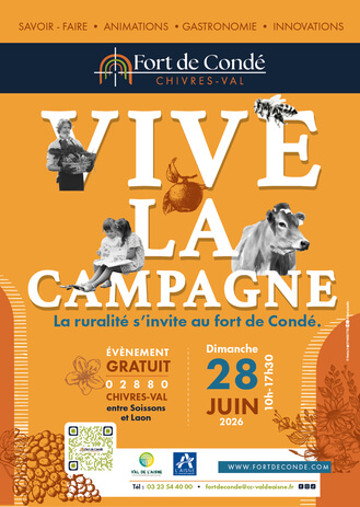 Affiche de Vive la campagne au fort de Condé le 28 juin 2026