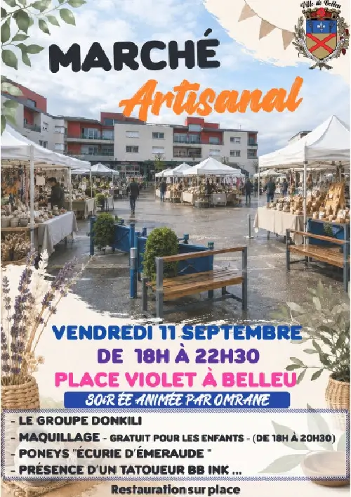Affiche du Marché Artisanal de Septembre 2026 à Belleu