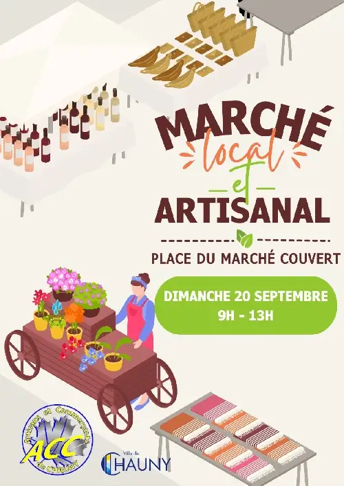 Affiche du Marché Local et Artisanal de septembre 2026 de Chauny