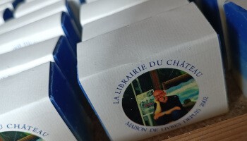 Savon personnalisé pour l'anniversaire de la Librairie du Château