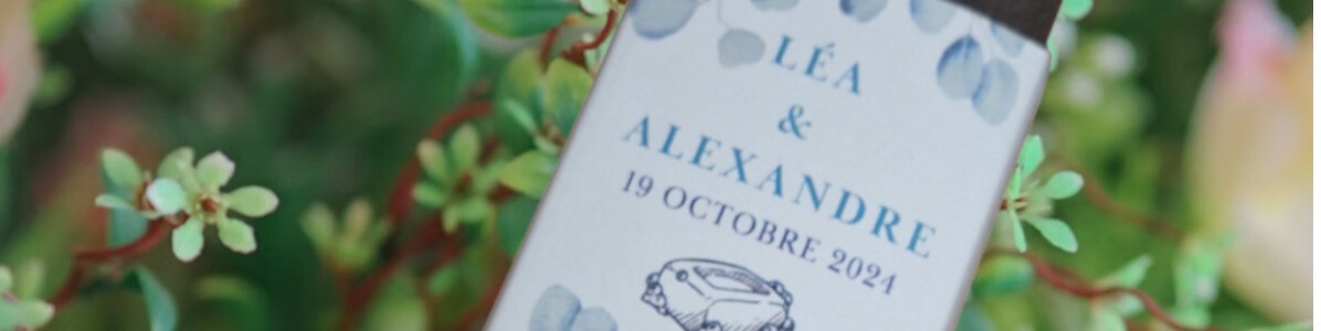 Coffret cadeau invités pour un mariage Coffret cadeau invités pour un mariage